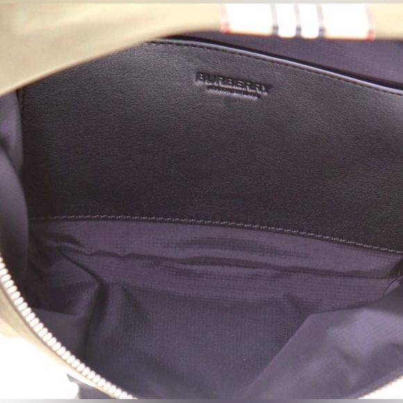 Burberry Sonny Belt Bag Logo Print Nylon Green - Picture 6 of 7
